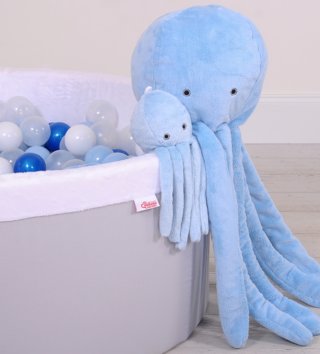 Plyšové hračky /  Roztomilá plyšová chobotnica 75cm - Modrá 
