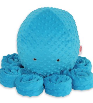 Plyšové hračky /  Roztomilá plyšová chobotnica 75cm Minky - Modrá 