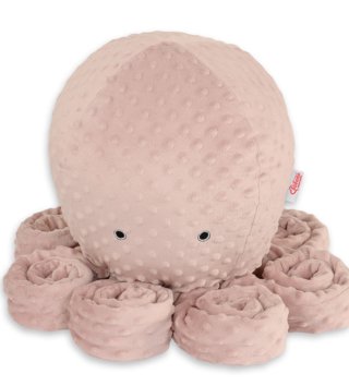 Plyšové hračky /  Roztomilá plyšová chobotnica 75cm Minky - Púdrovo ružová 