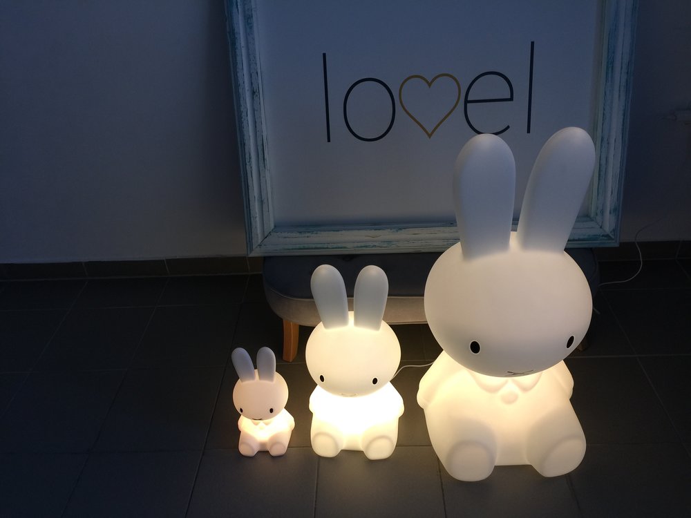 Lampy, osvetlenie /  Detská lampa Zajko Miffy S 