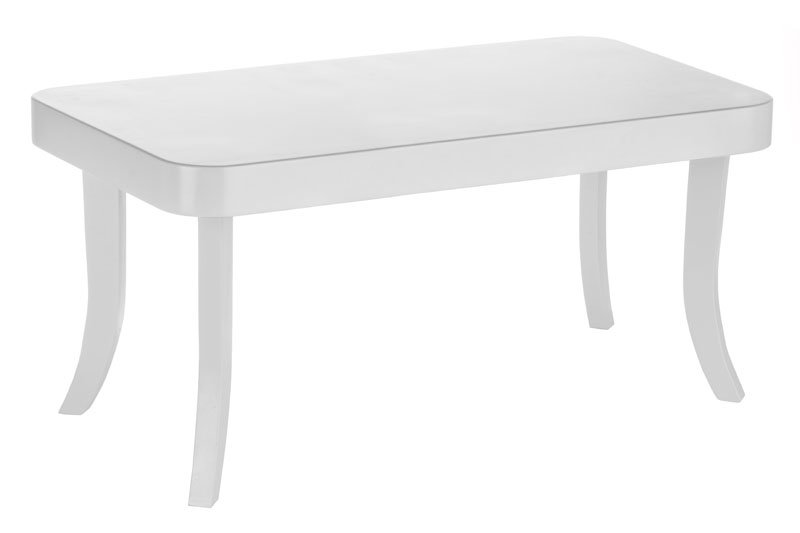 Stolíky /  Luxusný biely stolík obĺžnik 