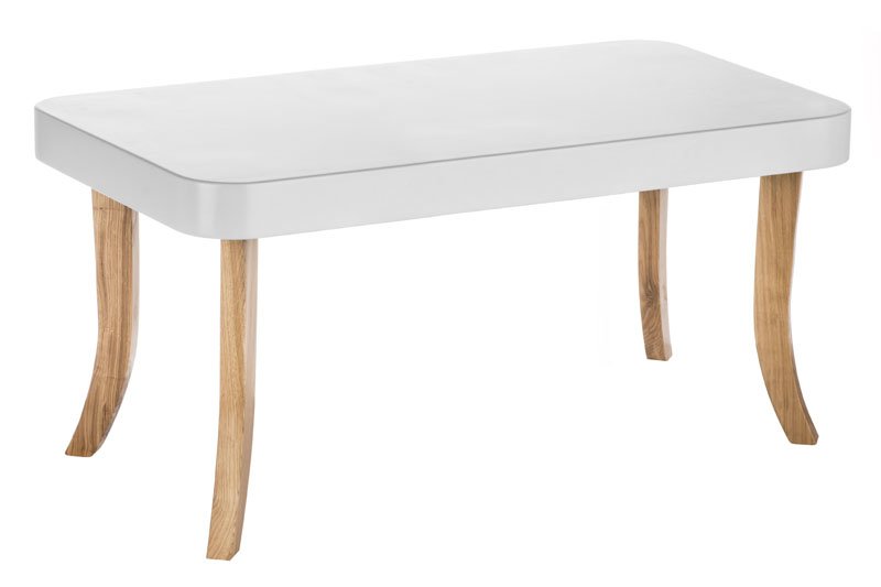 Stolíky /  Luxusný biely stolík obĺžnik 