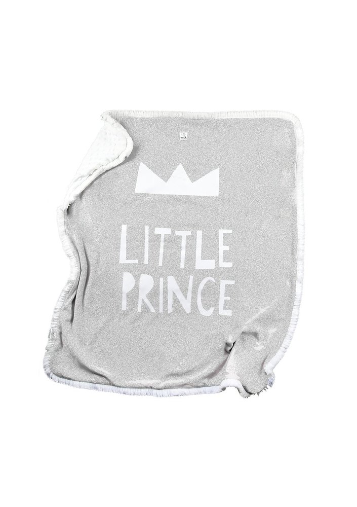 Deky /  Bavlnená detská deka Little prince - sivá 
