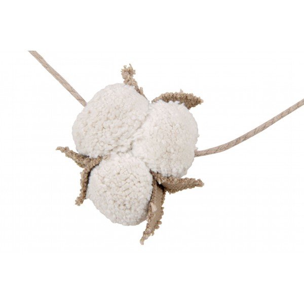 Girlandy /  Bavlnená girlanda Cotton Bolls kvety 150 cm 