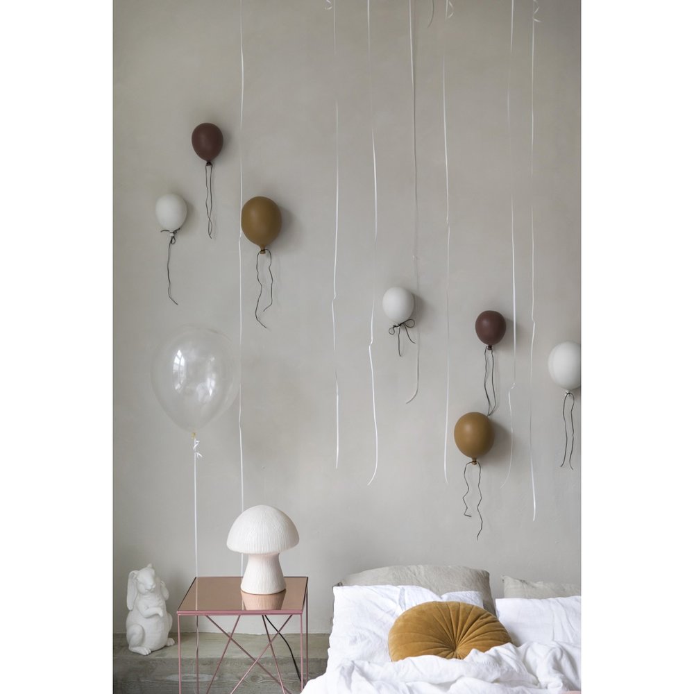 Doplnky /  Dekorácia na stenu keramický balónik ByON - hnedý 