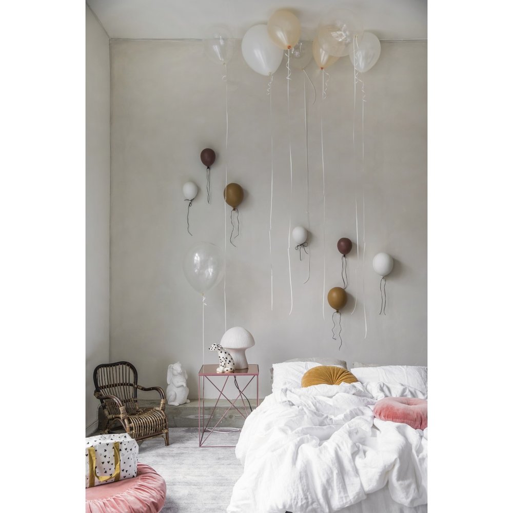 Závesné dekorácie /  Dekorácia na stenu keramický balónik ByON - hnedý 