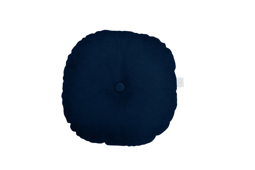 Vankúše /  Dekoračný okrúhlý vankúš Basic - Dark Blue 