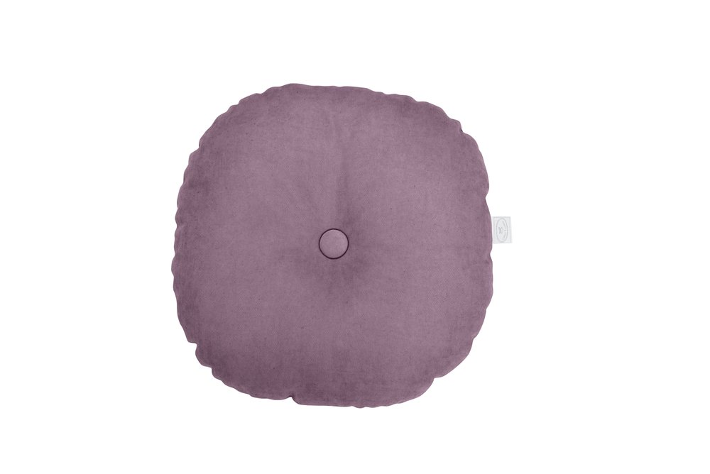 Vankúše /  Dekoračný okrúhlý vankúš Basic - Moody Violet 