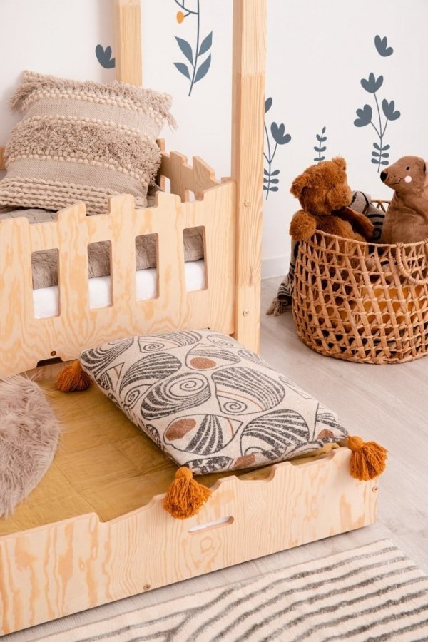 Domčekové postele /  Detská domčeková posteľ so zábranou GATO 