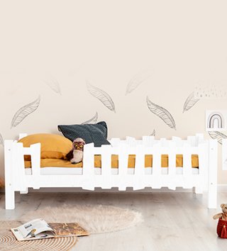 Detské postele /  Detská posteľ biela PIKKO B 