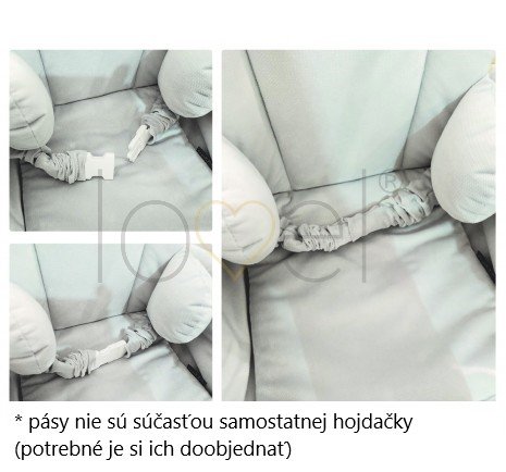 Hojdačky /  Detská sedačková hojdačka Mouse - Tmavo sivá 