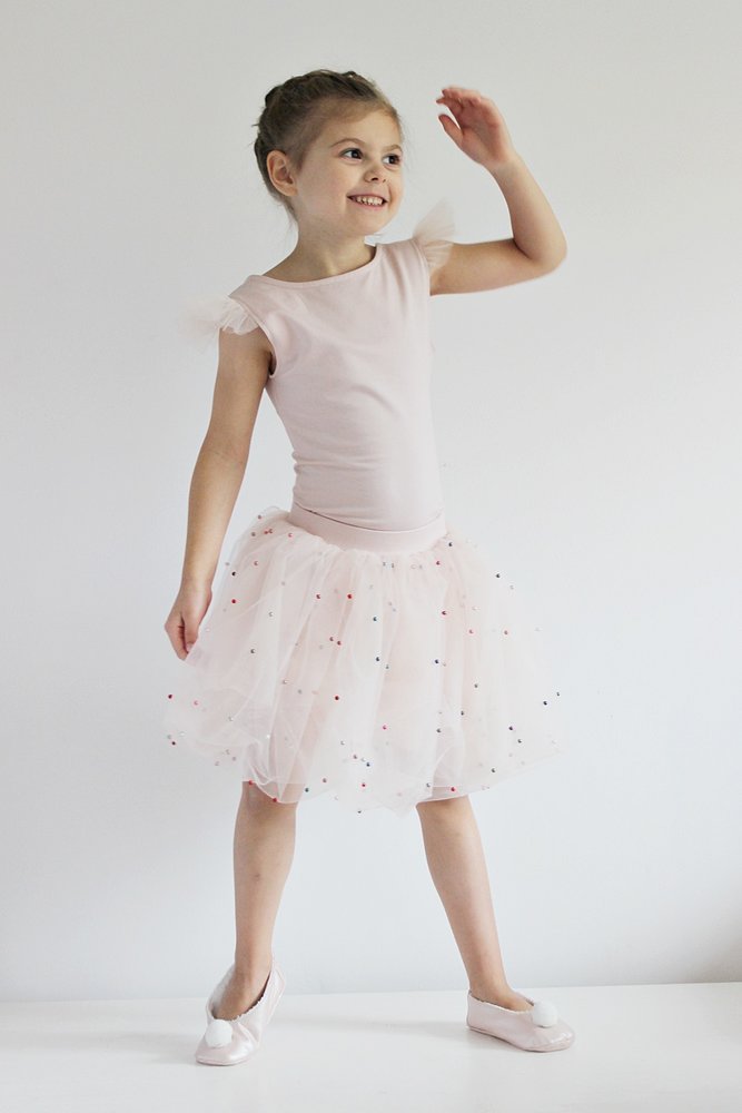 Body, overaly /  Detské body Ballerina - púdrovo ružové 