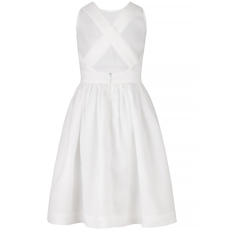 Šaty, sukne /  Detské ľanové šaty Zoe - White 