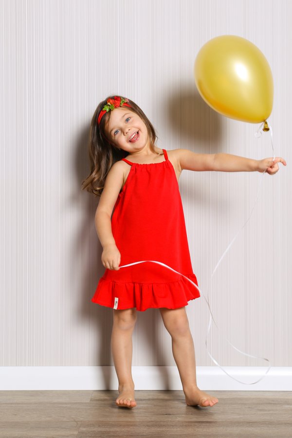 Šaty, sukne /  Detské letné šaty Sweet - červené 