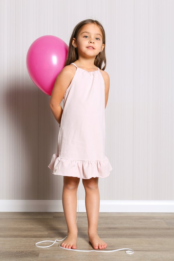 Šaty /  Detské letné šaty Sweet - púdrovo ružové 