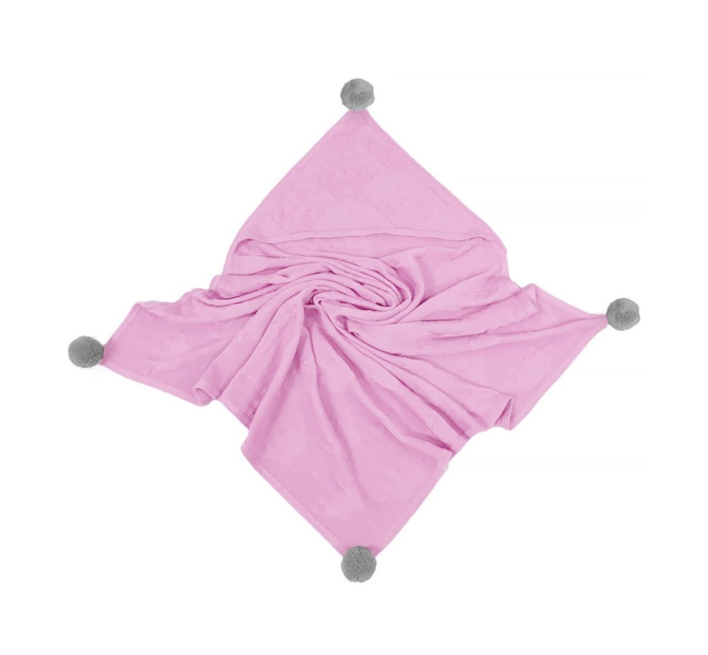 Deky /  Dizajnová bambusová deka - Baby pink 