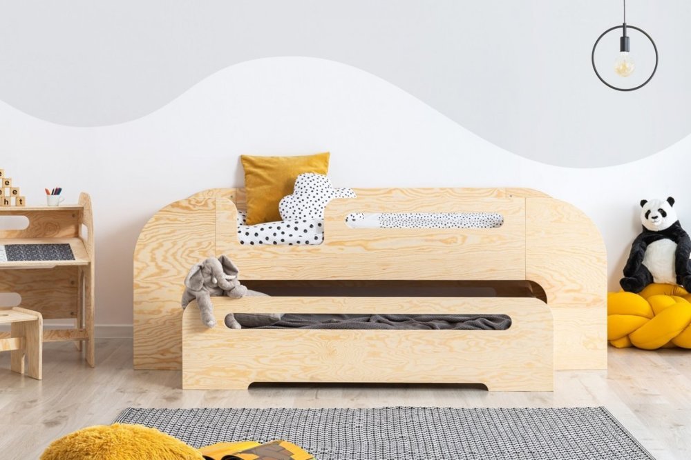 Detské postele /  Dizajnová detská posteľ s prístelkou AIKl 