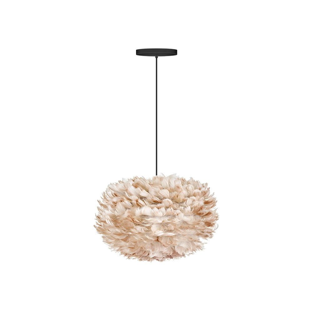 Lampy, osvetlenie /  Dizajnové tienidlo z peria EOS Ø 45 - nude 