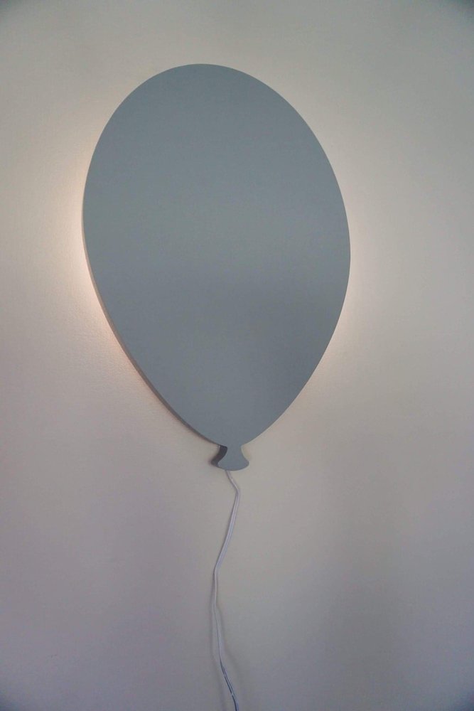 Lampy, osvetlenie /  Drevená lampa - balón 