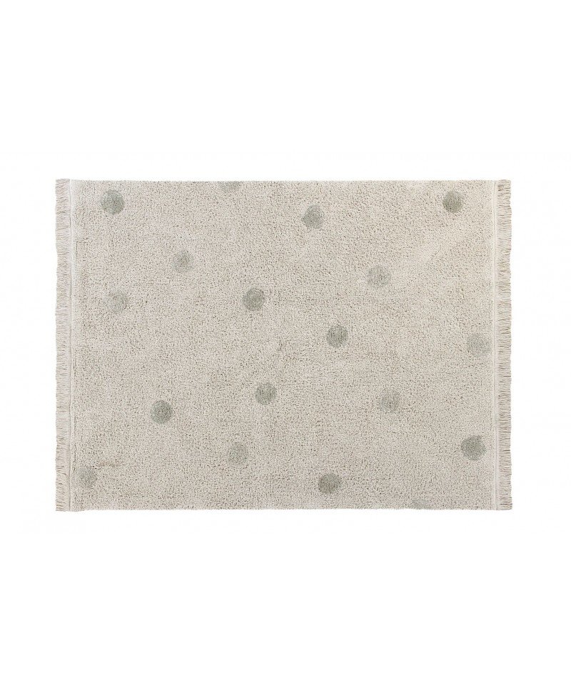 120 x 160 cm /  Koberec Hippy Dots Natural olive 120x160 