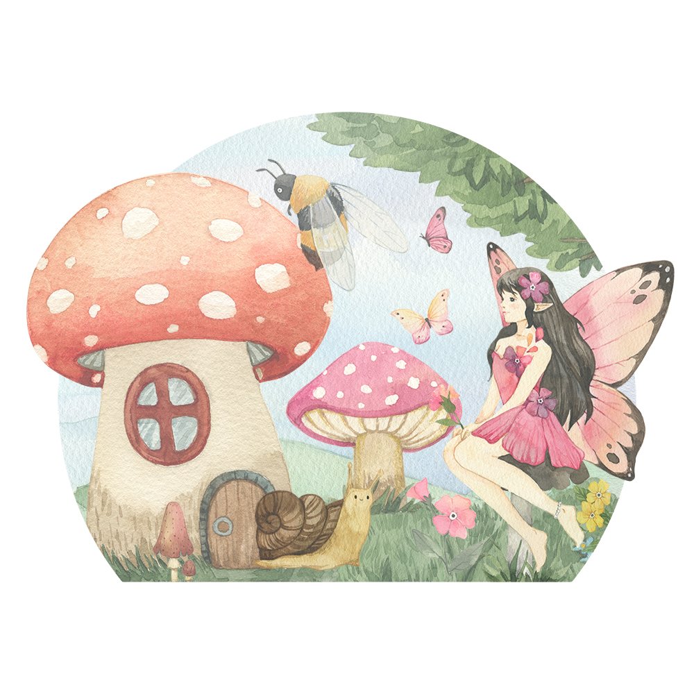 Forest - Lesný motív /  Nálepka na stenu Fairy tail DK463 