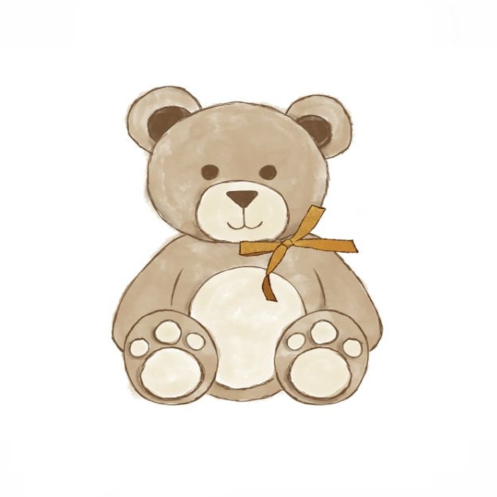 Zvieratá /  Nálepka na stenu Teddy - medvedík DK240 