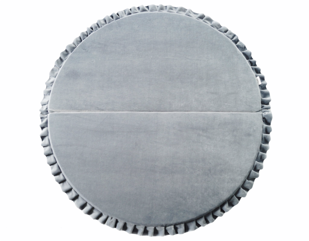 Hracie podložky /  Okrúhla dizajnová hracia podložka - Prémium sivá 