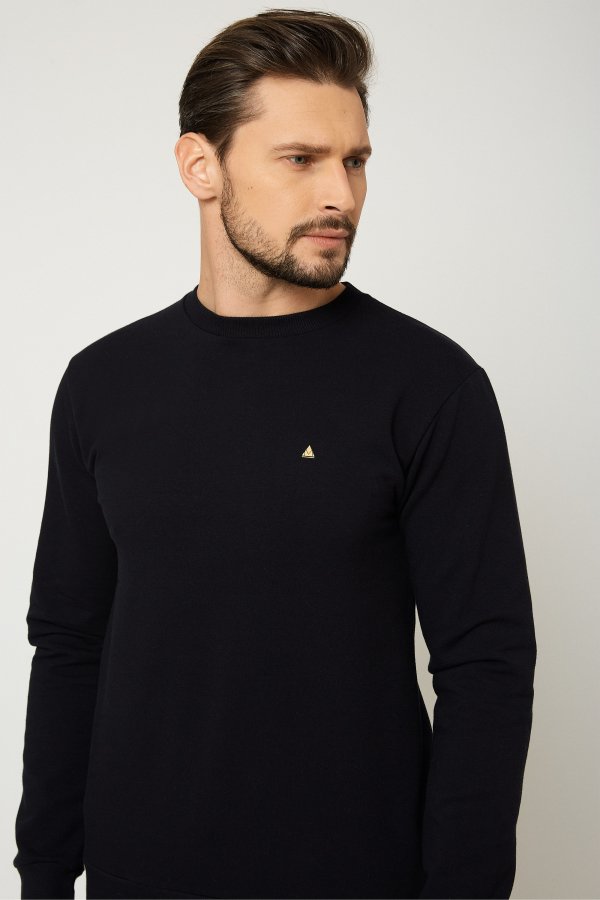 Pánske tričká a mikiny /  Pánsky sveter - čierny 