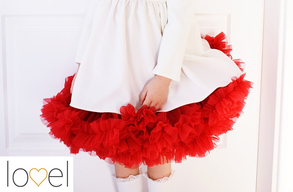 Šaty, sukne /  Petti sukňa Dolly Princess - červená 