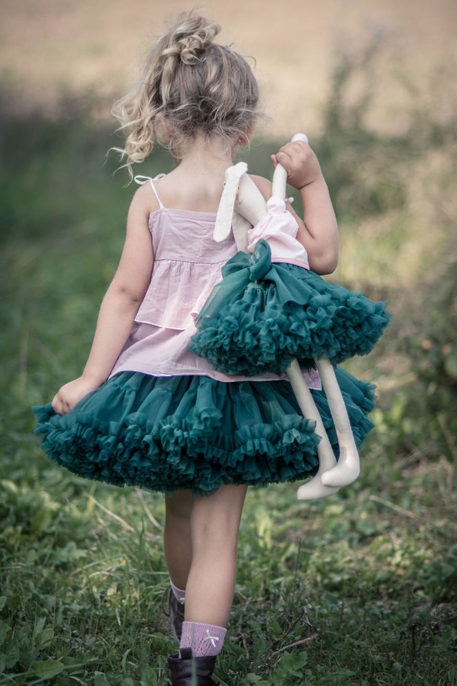 Sukne /  Petti sukňa Dolly Princess - smaragdová 