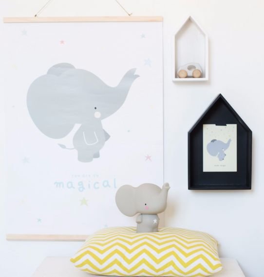 Plagáty /  Plagát - Grey elephant 50x70 cm 