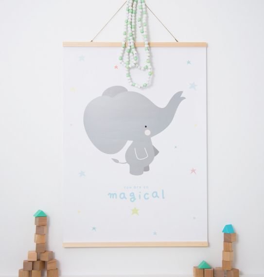 Plagáty /  Plagát - Grey elephant 50x70 cm 