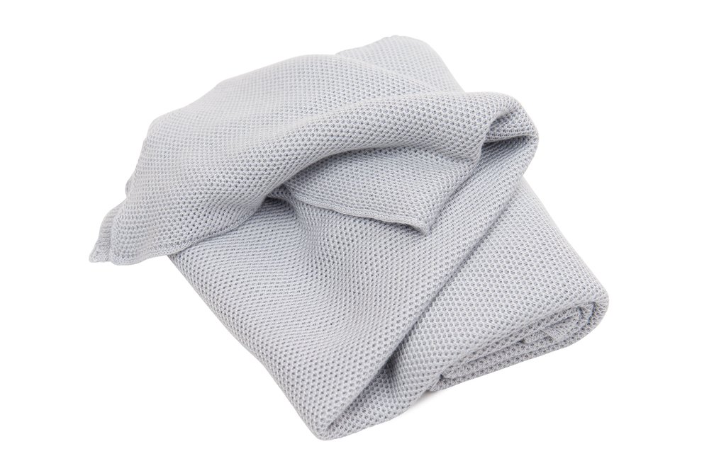 Deky /  Pletená bambusová deka pre deti - Light grey 
