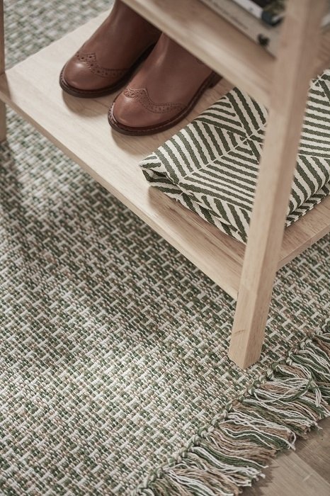 70 x 140 cm /  Tkaný koberec Kids Concept 70x140 cm - zelený 
