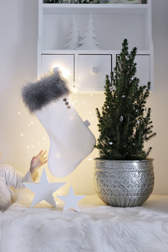 Doplnky /  Vianočná čižma - White/Grey 