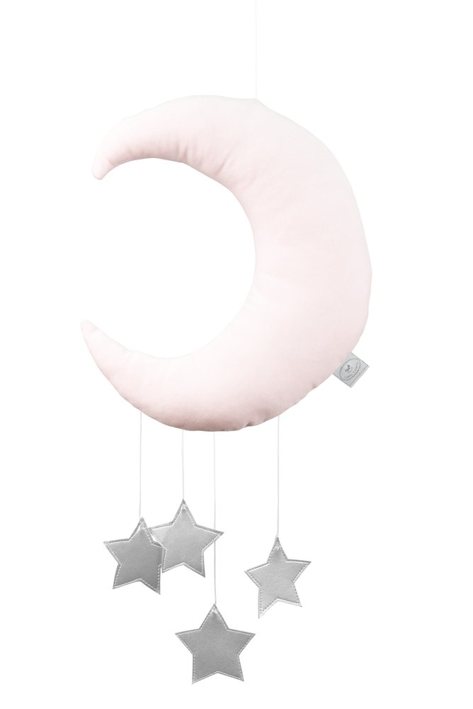 Baldachýny + doplnky /  Závesná dekorácia mesiačik Shiny - Candy Pink 