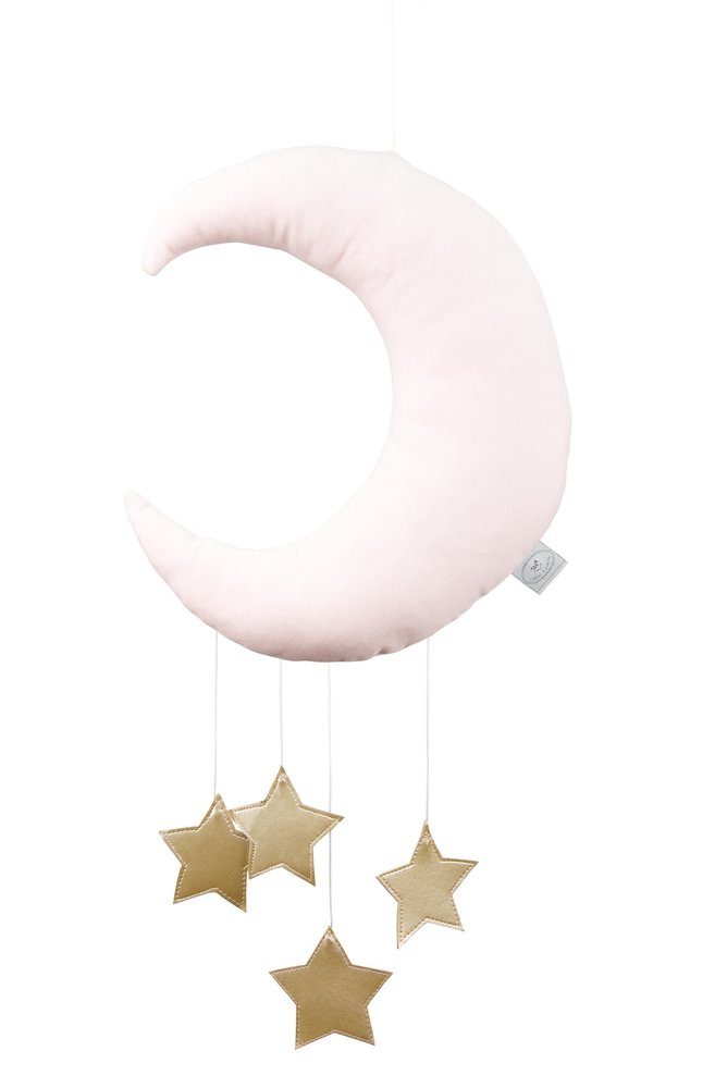 Baldachýny + doplnky /  Závesná dekorácia mesiačik Shiny - Candy Pink 