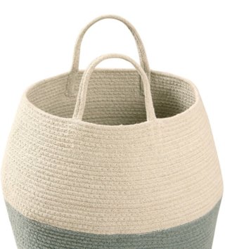 Koše na hračky, úložné boxy /  Bavlnený košík Zoco Vintage Blue - Natural 