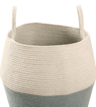 Koše na hračky, úložné boxy /  Bavlnený košík Zoco Vintage Blue - Natural 