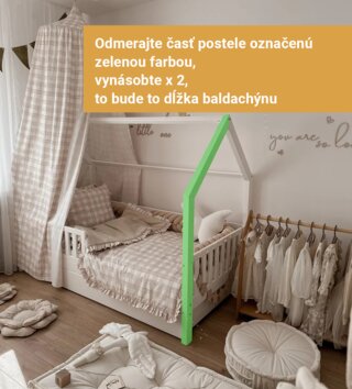 Baldachýny + doplnky /  Nebesá/ baldachýn na domčekovú posteľ Étoile - modrý 