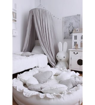 Baldachýny + doplnky /  Baldachýn nad manželskú posteľ Soft - Light Grey 
