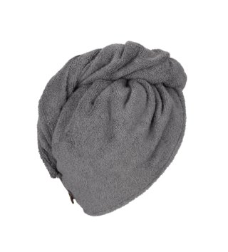 Uteráky /  Bambusový uterák/turban na vlasy - Grey 