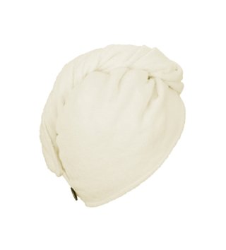 Uteráky /  Bambusový uterák/turban na vlasy - Vanilla 