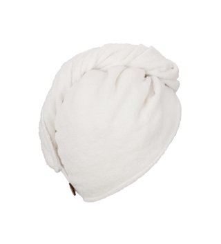 Uteráky /  Bambusový uterák/turban na vlasy - White 