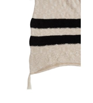 Deky /  Bavlnená deka/ prikrývka Stripes Natural - Black 