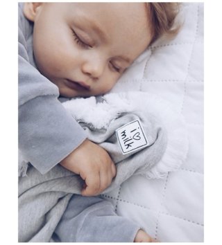 Deky /  Bavlnená detská deka Little prince - sivá 