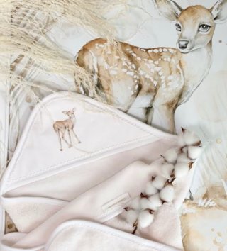 Uteráky /  Bavlnená osuška pre novorodencov Fawn 80x80 - Vanilla 