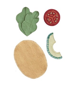 Detské kuchynky a dielne /  Bavlnené hračky - Veggies taco 