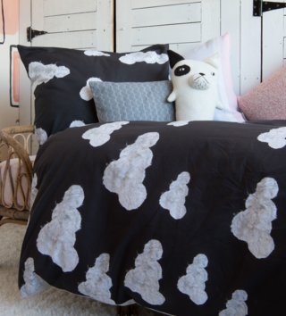 140 x 200 cm /  Bavlnené obliečky 135x200 - oblaky 