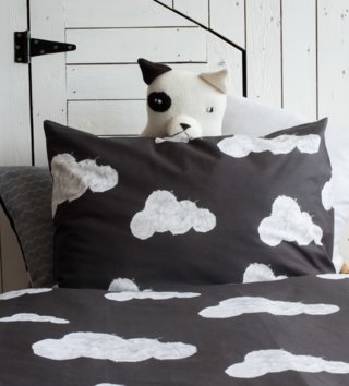 140 x 200 cm /  Bavlnené obliečky 135x200 - oblaky 